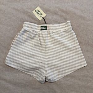 Daily Drills Women's Gray and White Striped Casual Shorts
